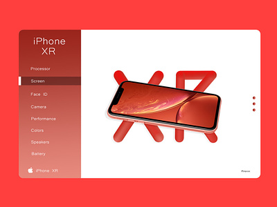 IPhone XR apple art colors design gradient gradient color iphone iphone xr phone red webdesign website website design xr