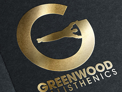 Greenwood Calisthenics Logo calisthenics fitness gold logo muscle