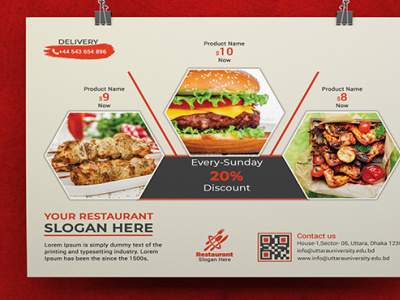 Restaurant Flyer Design bbg fast food fast food flyer