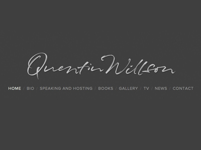 Quentin Wilson — signature logo. branding logo personal branding quentin signature signature logo willson