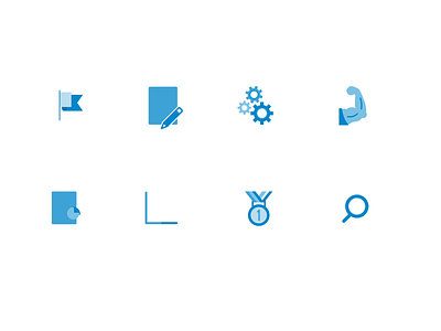 INV - Animated Icons (Blue Set) animation branding clean design flat graphic design icon identity illustration vector