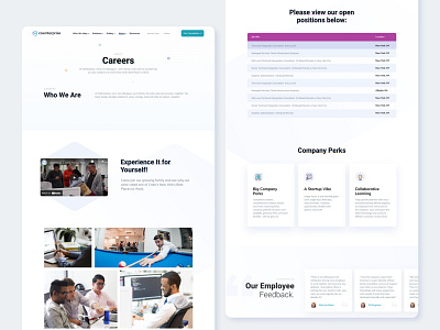 COE - Careers branding clean design flat graphic design icon identity illustration logo ui website design website redesign