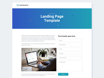 COE - Landing Page branding clean design flat graphic design icon identity illustration landing page landing page design logo ui website design website redesign