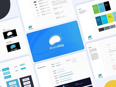 BrainsWay - Styleguide branding clean design flat graphic design icon identity illustration logo ui website design website redesign