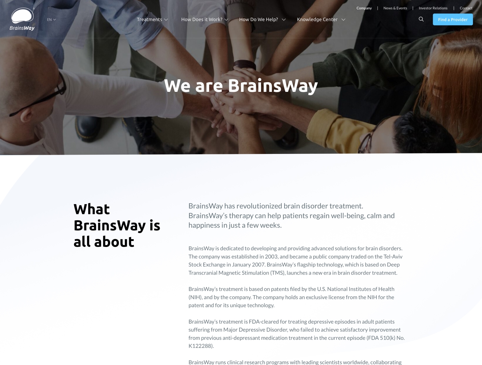 BrainsWay - Company By Greg Pammer On Dribbble