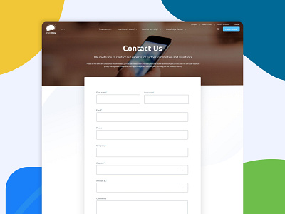 BrainsWay - Contact Us branding clean design flat graphic design icon identity illustration logo ui