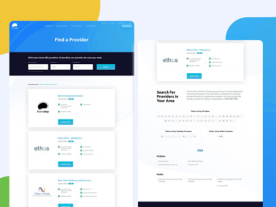 BrainsWay - Find a Provider branding clean design flat graphic design icon identity illustration logo search ui website design website redesign