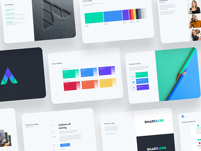 SmartAcre - Brand Guidelines brand book branding clean design flat graphic design guidelines identity illustration logo styleguide ui vector