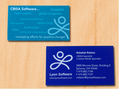 Lyon Software Business Cards branding illustrator