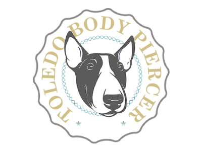 Toledo Body Piercer . com branding logo retro