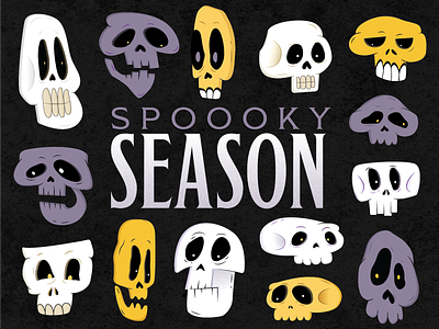 Spooky Season creepy halloween illustration illustration art inktober scary skeletons skulls spooktober spooky spooky season