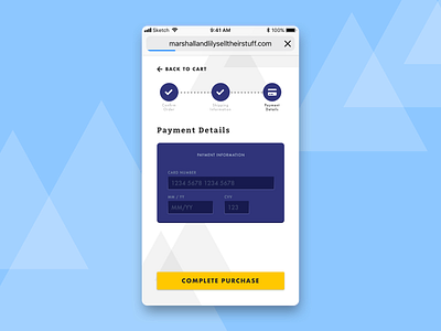 Daily UI Day 2: CC Form cart cc credit card credit card checkout credit card payment dailyui day002 mobile shopping