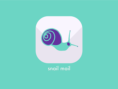 Daily UI Day 5: App Icon android app app icon app icons apple dailyui day001 illustraion illustrations illustrator ios message app mobile snail snail mail thumbnail
