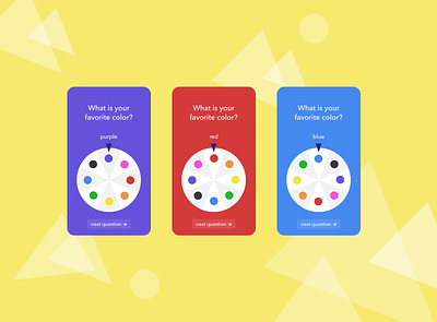 Daily UI Day 27: Dropdown (kind of) art color wheel dailyui day027 design dropdown dropdown menu dropdown ui form control form design form elements form field mobile old school onboarding select spinner ui wheel