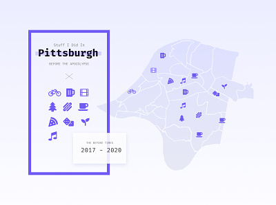 Daily UI Day 29: Map city city branding city guide city illustration cityscape dailyui day029 day29 figma illustration map maps navigation navigator pittsburgh purple quarantine streets