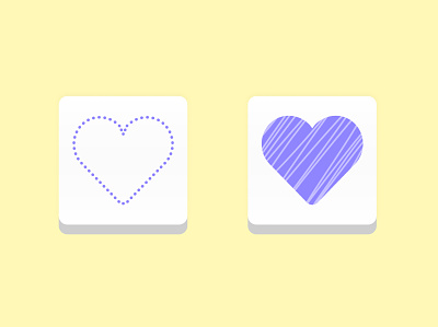 Daily UI Day 44: Favorite app app design button dailyui design fave favorite favorites heart heart logo icon icon design iconography icons mobile purple save saved ui