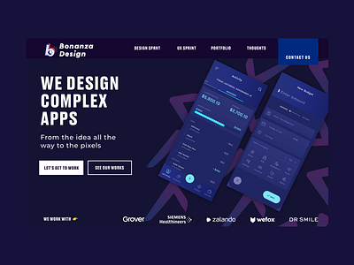 Bonanza Design Homepage live