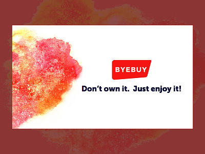 Identity: ByeBuy! brand e commerce feel fresh funky identity logo look minimal typeface