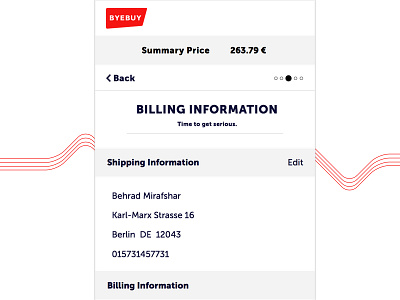 Checkout process byebuy checkout checkout process interface design minimal mobile typography ui ux