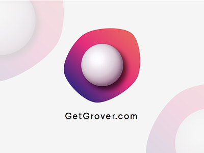 Initial Grover Logo design fresh getgrover gradient grover identity lively logo
