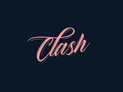 Clash brand identity calligraffiti calligraphy calligraphy logo clothing brand illustration lettering lettering art lettering logo logo logo design logomark logotype logotypes minimal negative space procreate streetwear typography vector