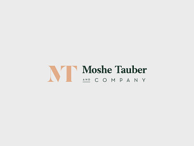 Moshe Tauber & Company brand identity branding clean colour colour palette design gold graphic design illustrator lettering logo logo design logomark logotype marketing minimal modern monogram procreate vector