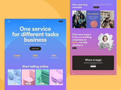 Avito For Business mainpage ui ux ui webdesign