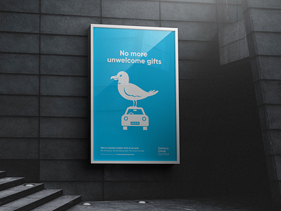 Car park advertising campaign - bird