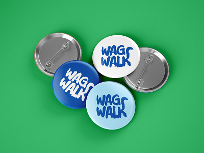 Walkies - badges animals branding cats character design dogs fun illustration logo typography vector
