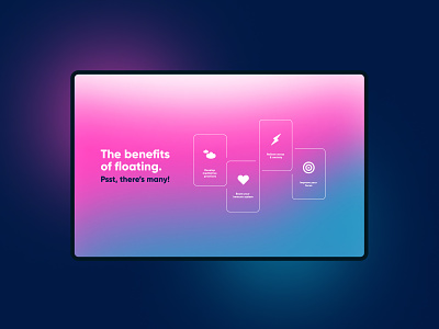 Float - UX/UI design for Tablet branding calm colourful corporate design fun hospitality logo massage mindfulness relaxation retail typography ui ux vector wellness