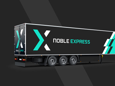 Noble - livery concept automotive bold branding business corporate dark design energetic haulage international livery logistics logo transport trucks typography vector vehicles