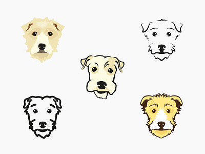 Dog focused branding animals branding dogs illustration