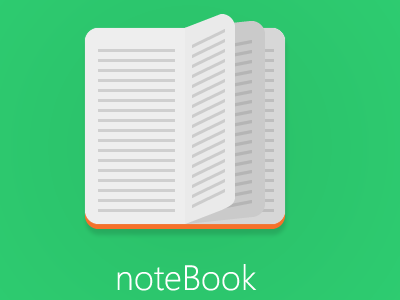 Flat noteBook flat ui icon