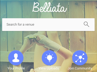 Belliata flat ui material design mobile app