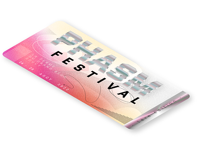 Phasm Festival 2022 - Ticket Concept - Facebook event banner festival graphic design summer