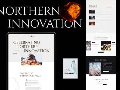 Northern Innovation Website arctic cold contest crystal font grid innovation inspiration landing nordic north promo shapes typogaphy ui ux web design webdesign webdesigns website