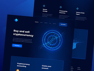 Cryptocurrency Exchange Concept animation app blockchain crypto design desktop flat gallery icon illustration illustrator information logo minimal prototyping ui ux vector web website