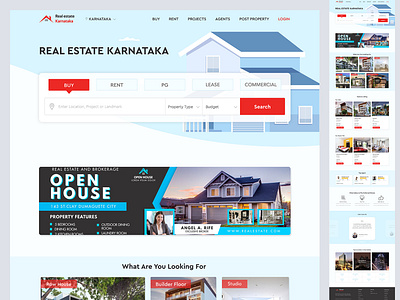 Real-estate Landing Page UI design graphic design ui ux