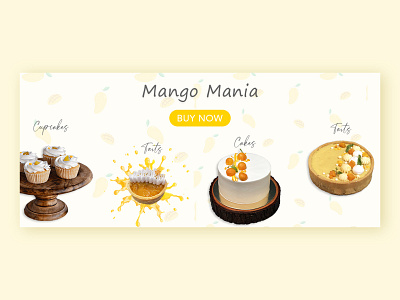 Mango Mania Website Banner branding design graphic design illustration