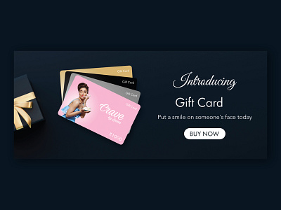 Gift Card Web Banner design graphic design illustration ui ux vector