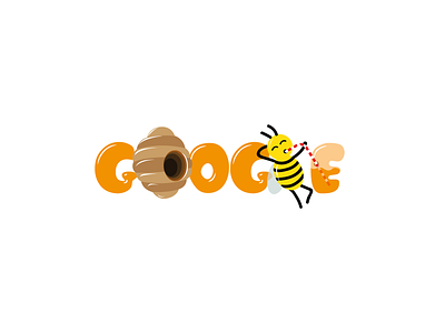 Bee doodle for Google bee doodle google illustration illustrator procreate