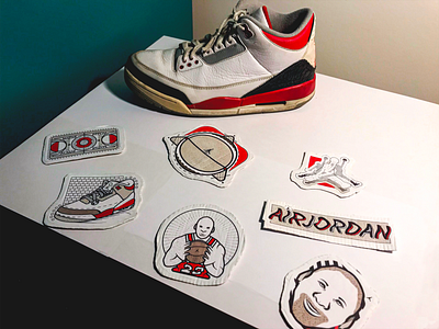 _MattiaChavesXAIRJORDAN_ airjordan art basketball design design art graphicdesign illustration illustrator jordan jordan3 michael jordan nba nike shapes sneakers sticker texture typogaphy vector vectorart