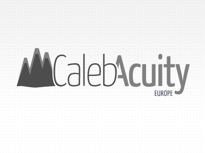 Caleb Acuity - Europe grayscale logo yanone kaffeesatz