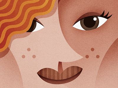 Redhead design illustration vector