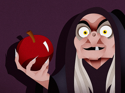 Snow White witch character art characterdesign children book illustration disney art face illustration