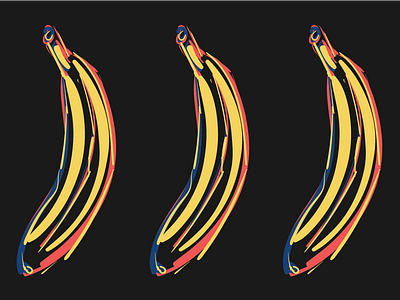 Banana's color colour doodle graphic illustration illustrator prime