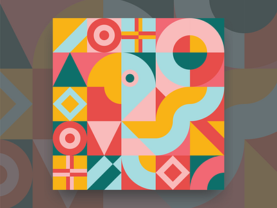 GeoBird bird color colour design flat geometric illustrator shapes