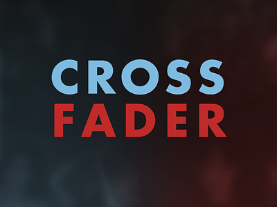 Crossfader 2.0 Logo blue crossfader djz futura logo red typography