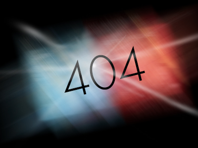 Graphic for Crossfader's 404 Page 404 graphic web