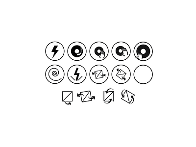 Icon Process and black disc dj icon icons music process turntable white